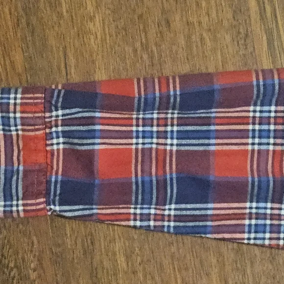 NAUTICA mens thin flannel long-sleeve Shirt SIZE LARGE MULTICOLOR LL30 - Picture 4 of 16